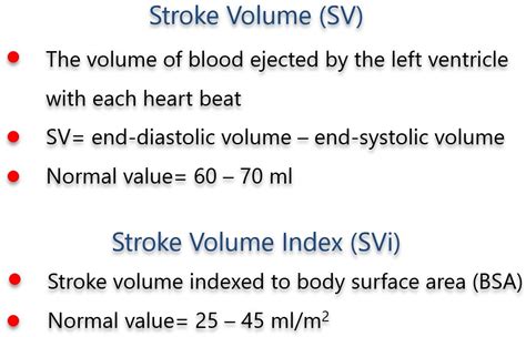 lv volume index|Lv stroke volume normal range.